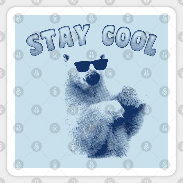 Stay Cool - Polar Bear Sticker by stressedrodent